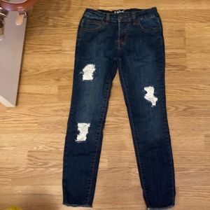 CAT AND JACK JEANS WITH PATCHES SIZE 10 GIRLS